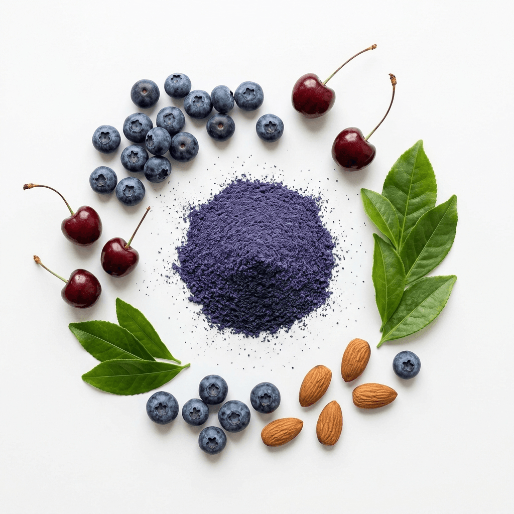 Unwind color sources: blueberry & tart cherry